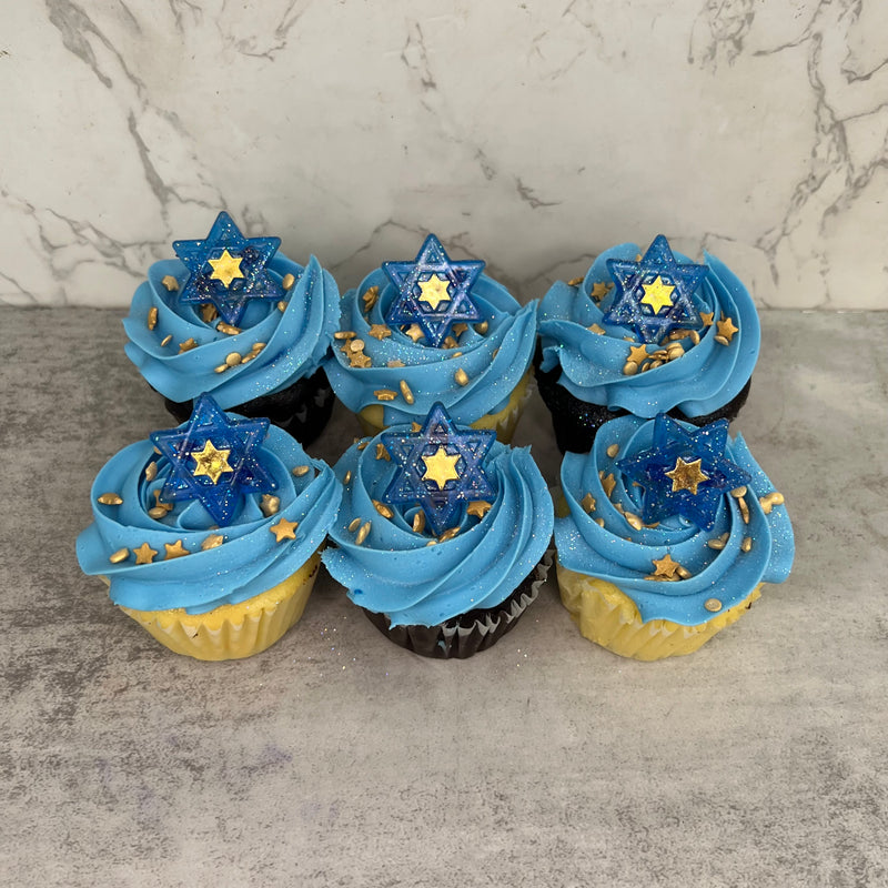 Star of David Ring Cupcakes