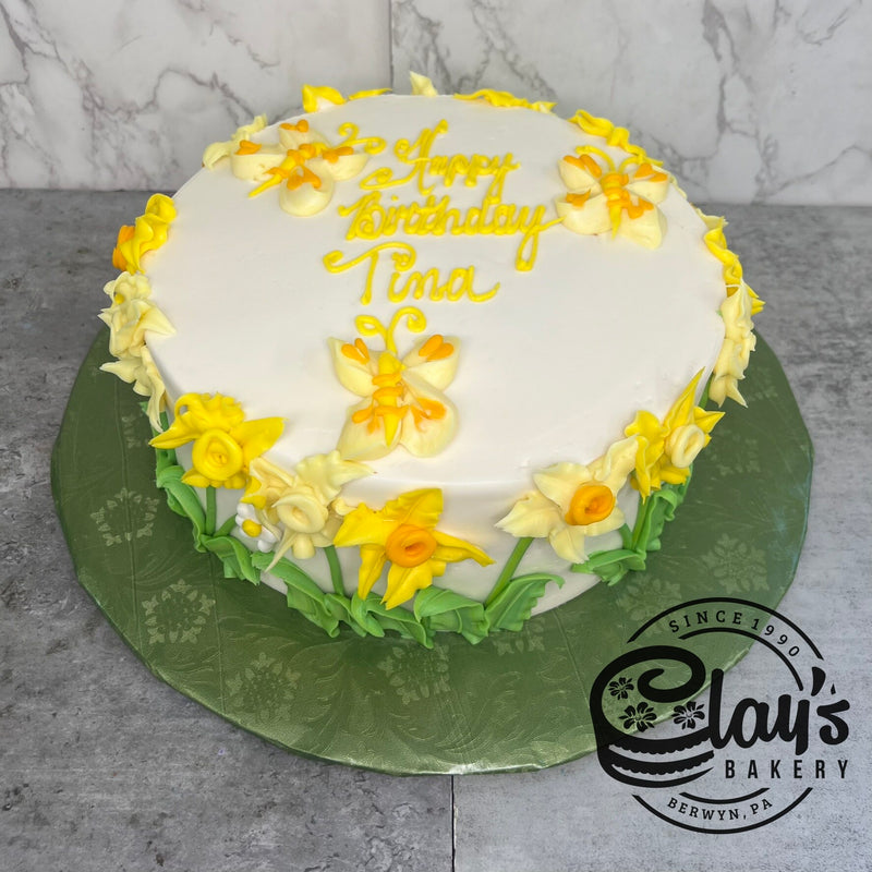 Icing Daffodils and Butterflies