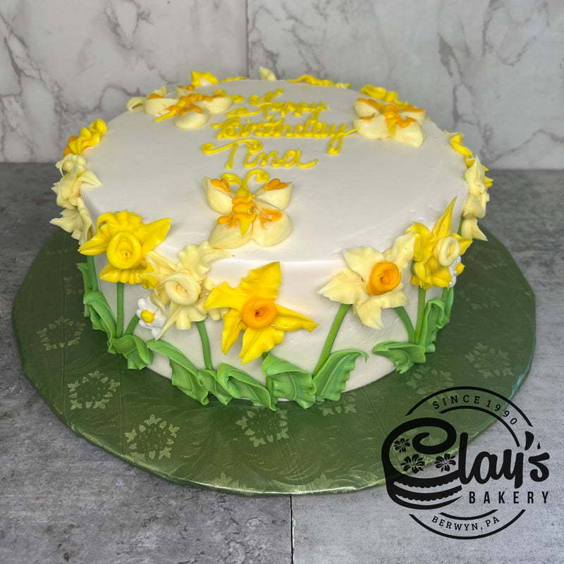 Icing Daffodils and Butterflies
