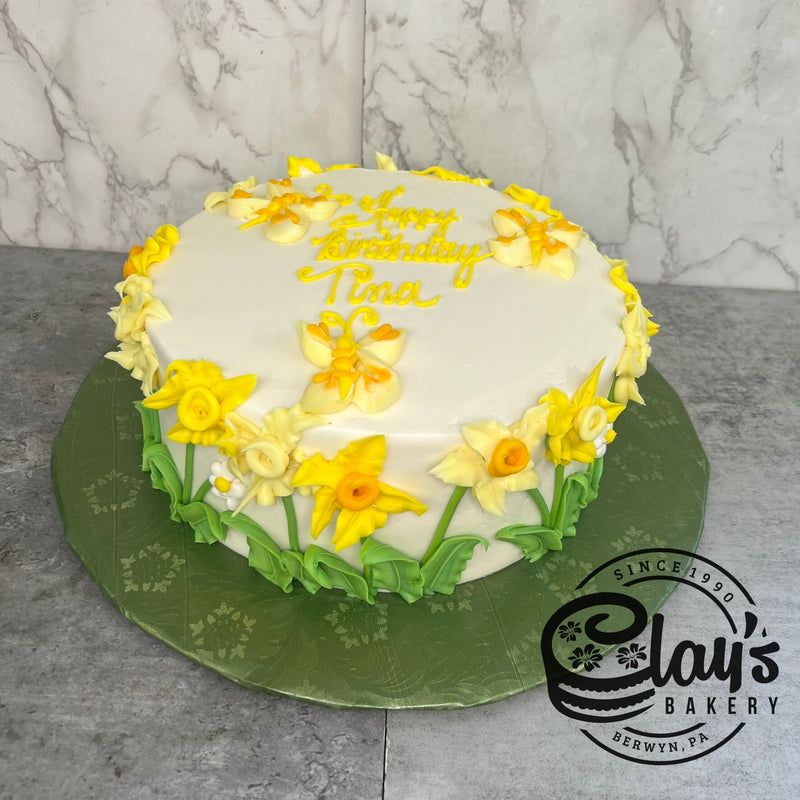 Icing Daffodils and Butterflies