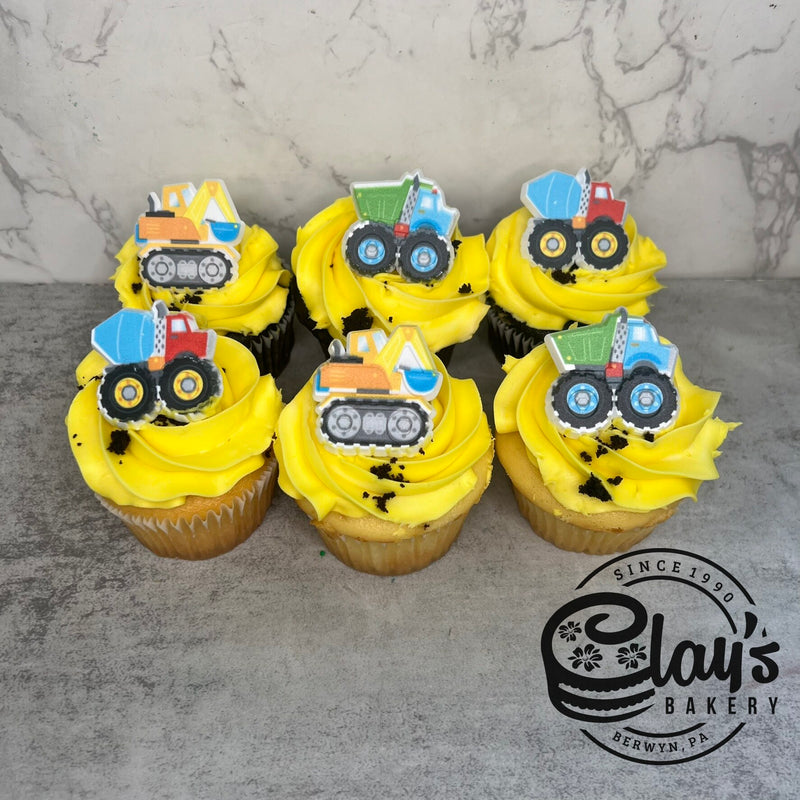 Construction Truck Ring Cupcakes