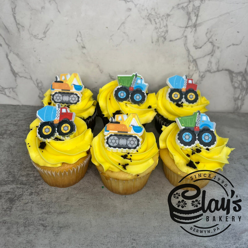 Construction Truck Ring Cupcakes