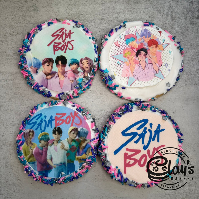 K-Pop Demon Hunters SAJA BOYS Edible Image Cookies