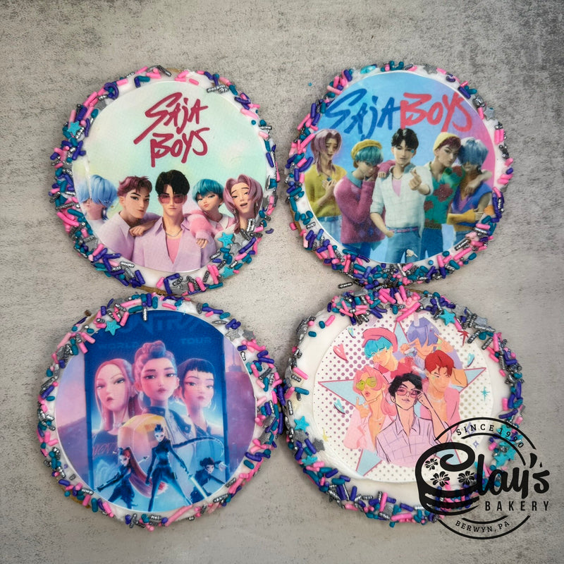 K-Pop Demon Hunters SAJA BOYS Edible Image Cookies