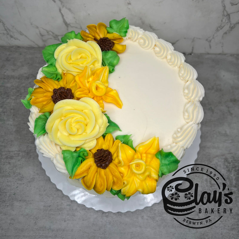 Beautiful Flowers with Lattice Sides