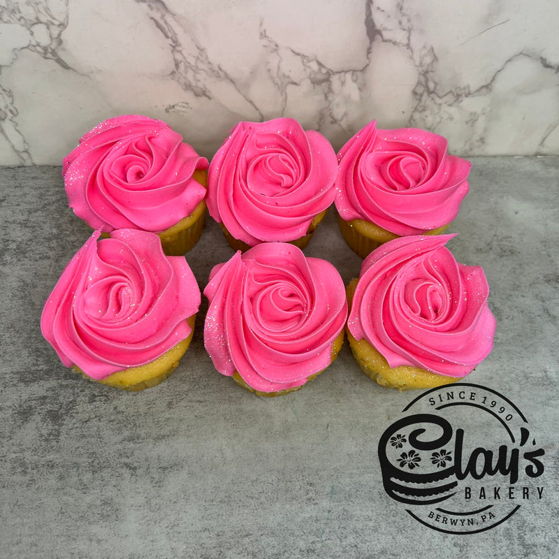 Glitter Star Tip Cupcakes