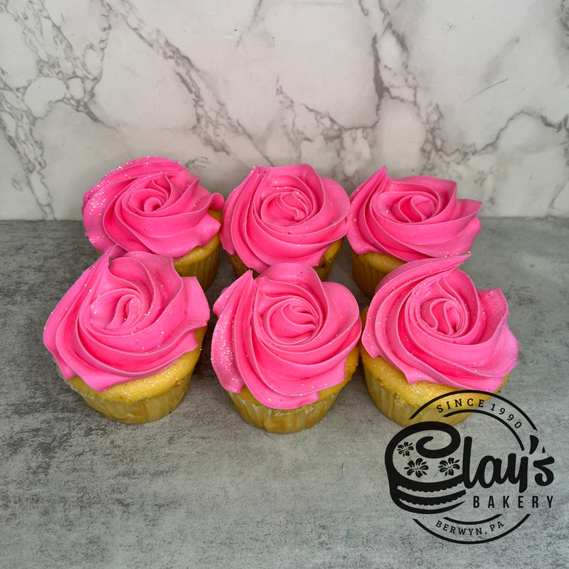 Glitter Star Tip Cupcakes