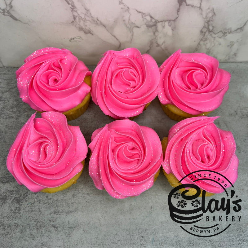 Glitter Star Tip Cupcakes