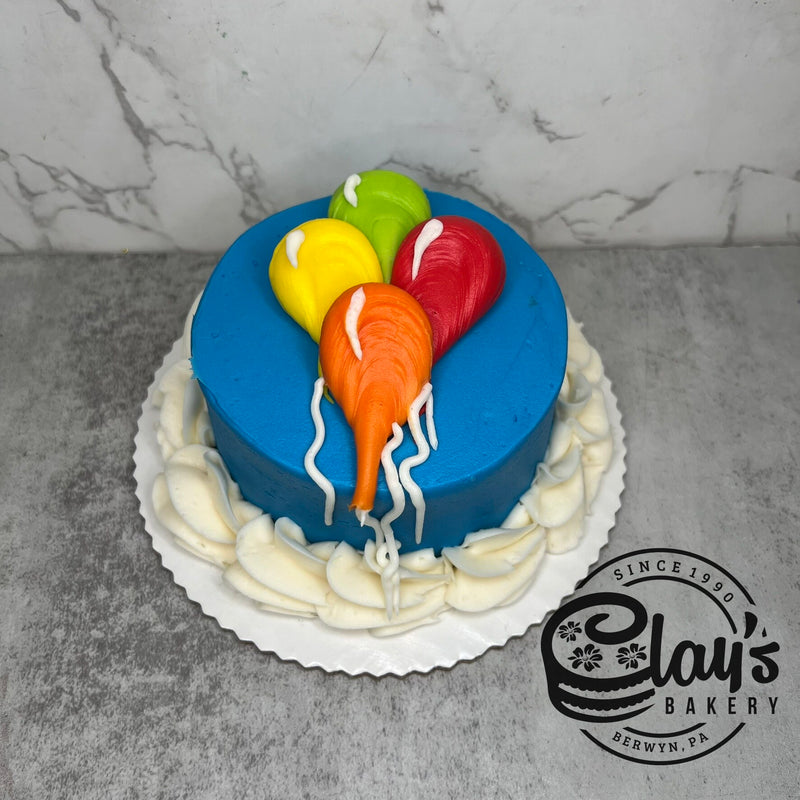 4" Lunchbox Bento Cake (Balloons)