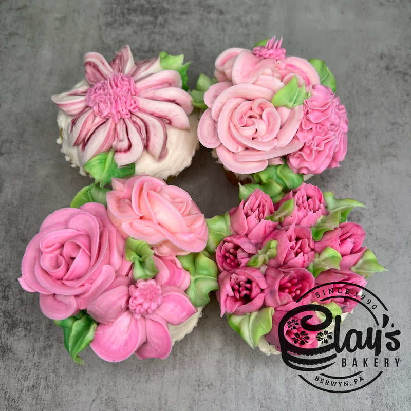 Shades of Flowers - Jumbo Cupcakes