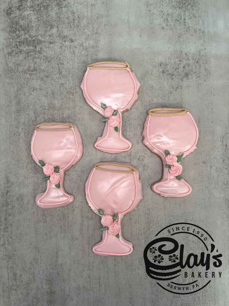 Prosecco Glass Cookie