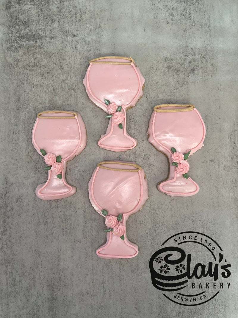 Prosecco Glass Cookie