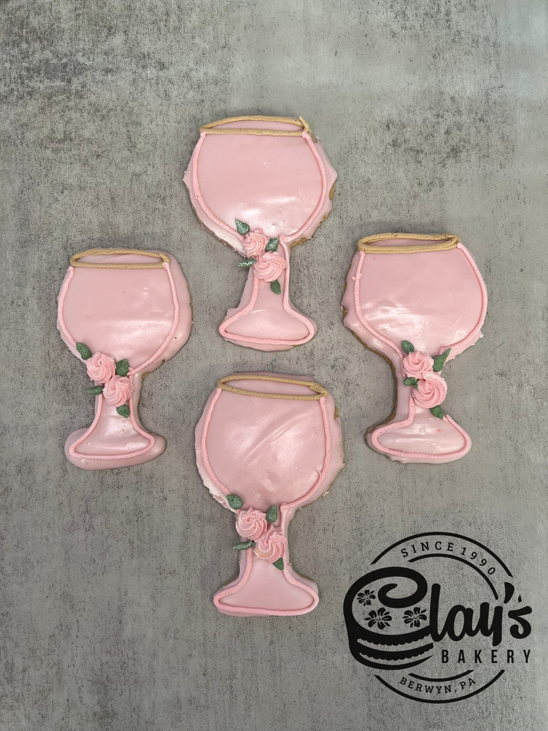 Prosecco Glass Cookie
