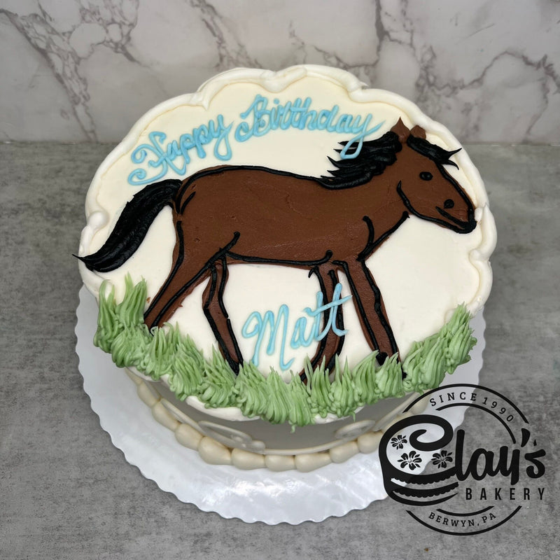 Buttercream Horse