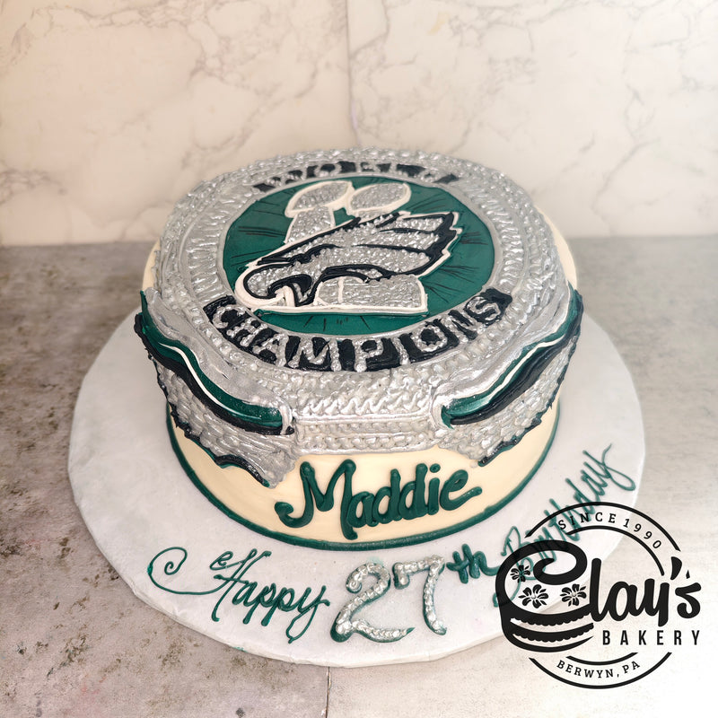 EAGLES SUPERBOWL RING (9" or 10" cake)