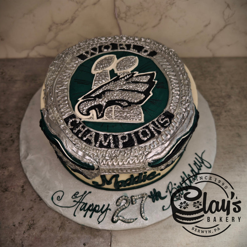 EAGLES SUPERBOWL RING (9" or 10" cake)