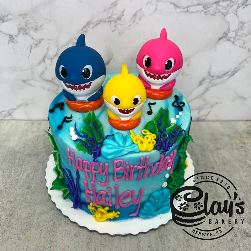 Baby Shark Figures Cake