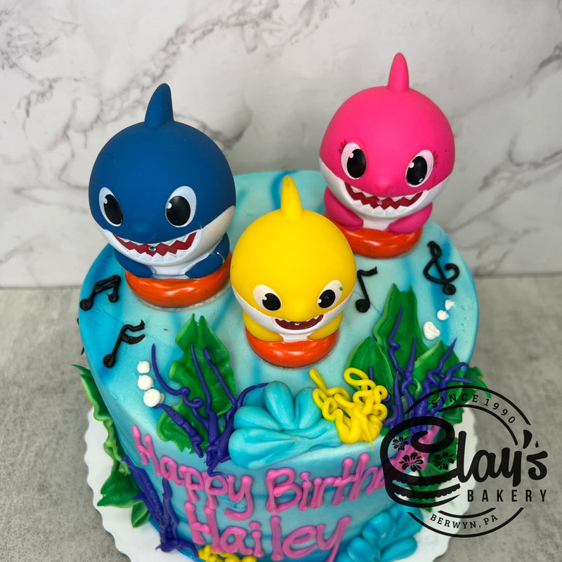 Baby Shark Figures Cake
