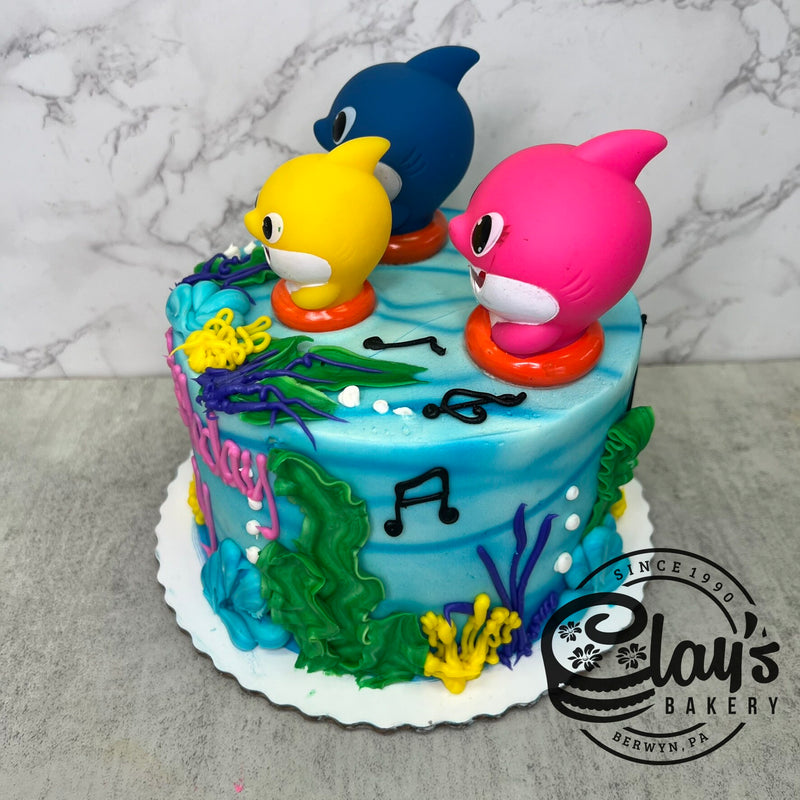 Baby Shark Figures Cake