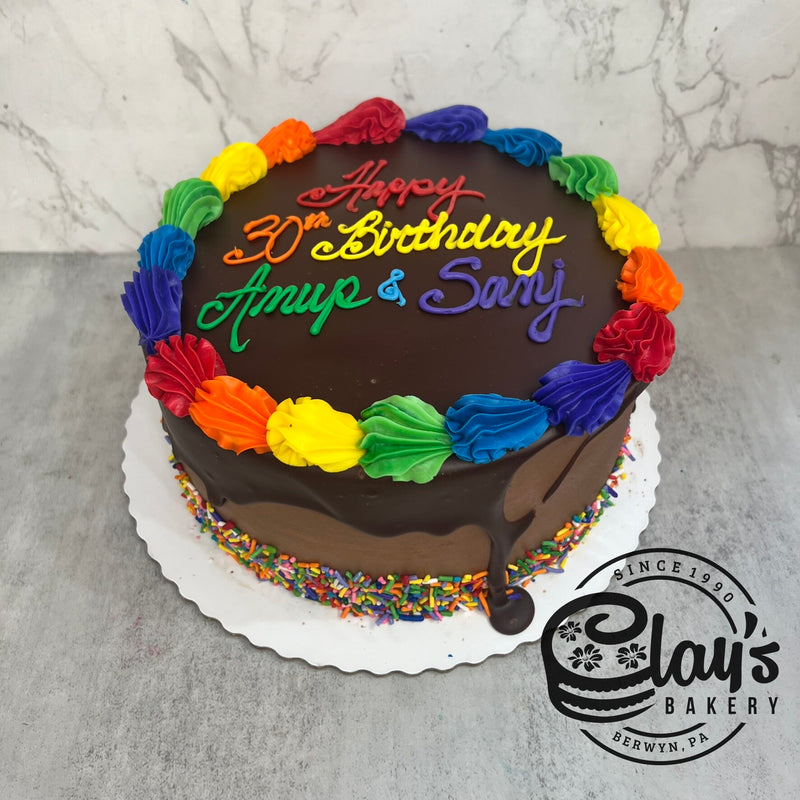 Chocolate Dipped Rainbow Trim