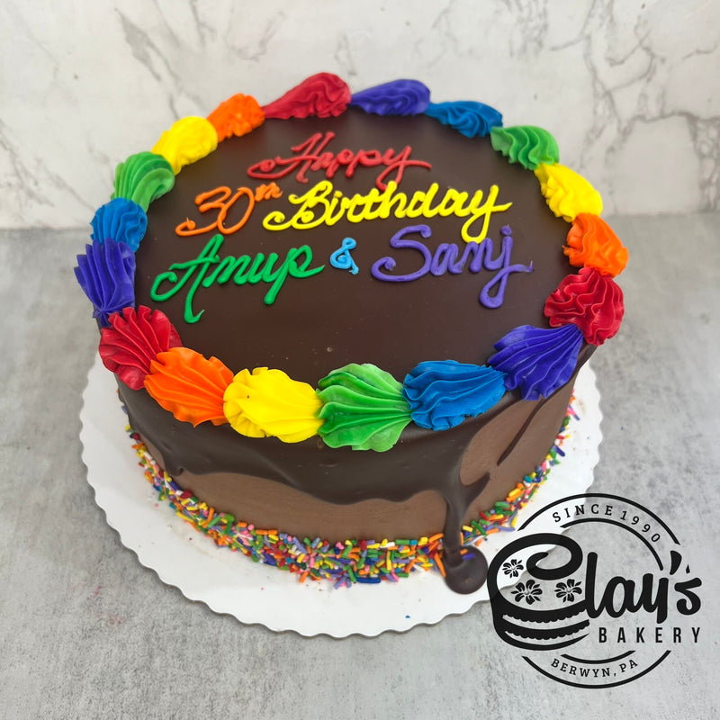 Chocolate Dipped Rainbow Trim
