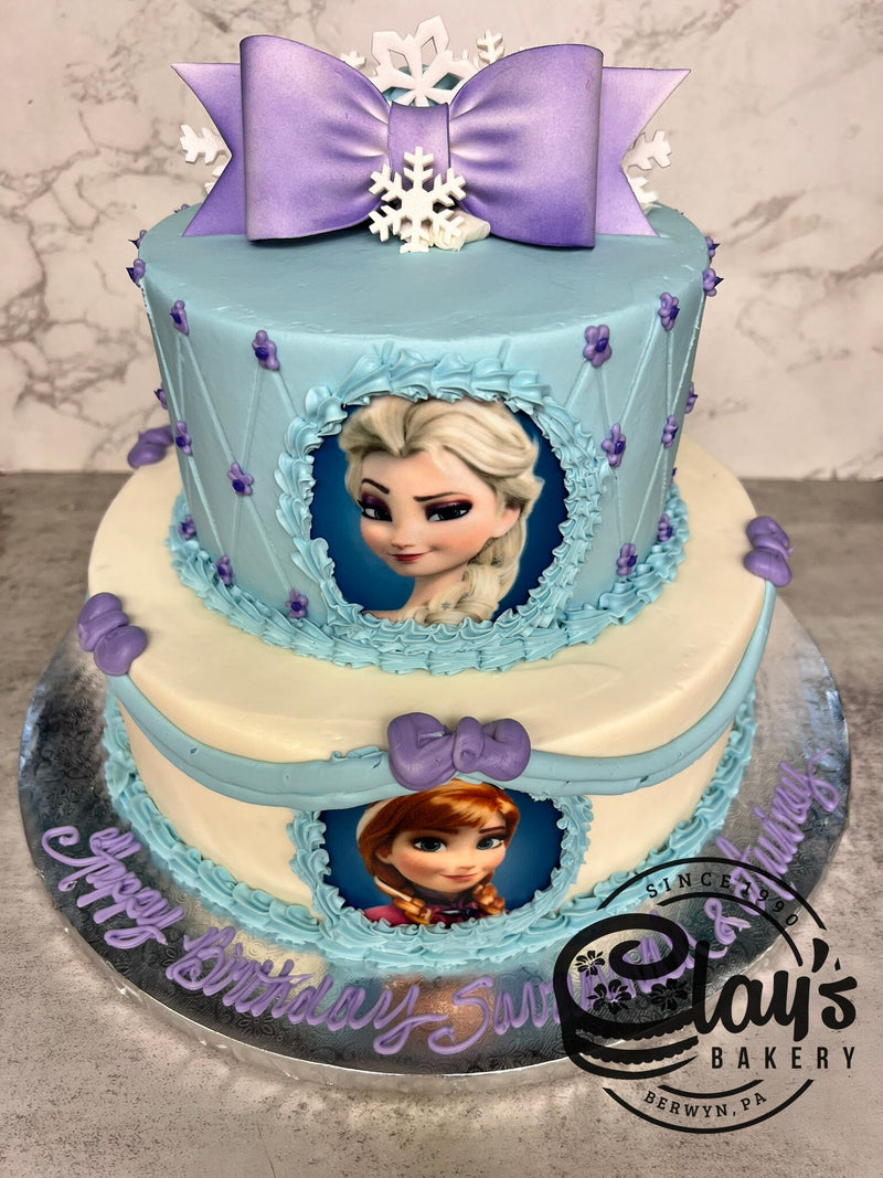 Elsa and Anna Two Tier