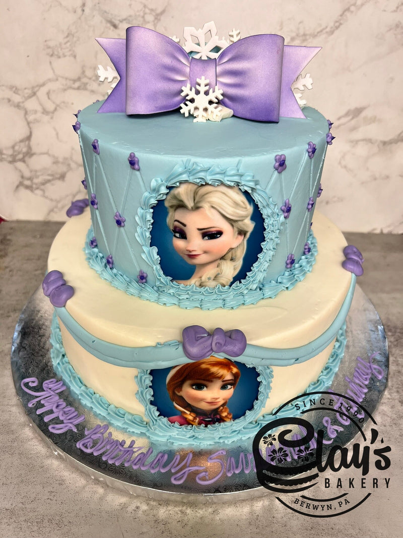 Elsa and Anna Two Tier