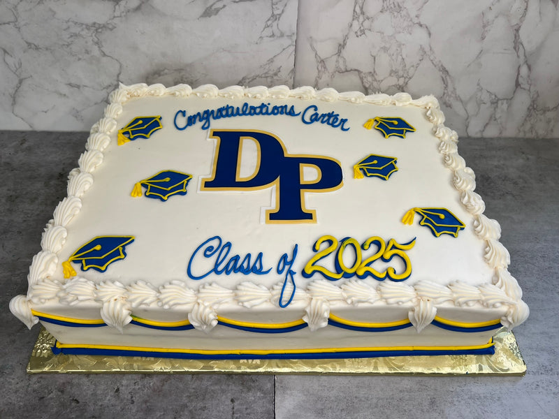 Classic Graduation with Buttercream Caps