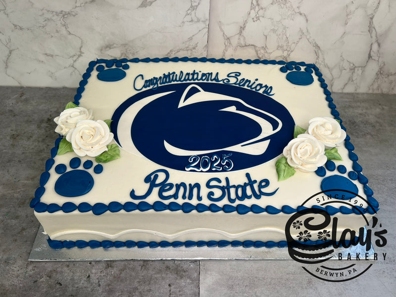 College Logo Graduation Cake
