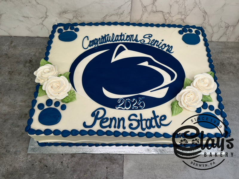 College Logo Graduation Cake