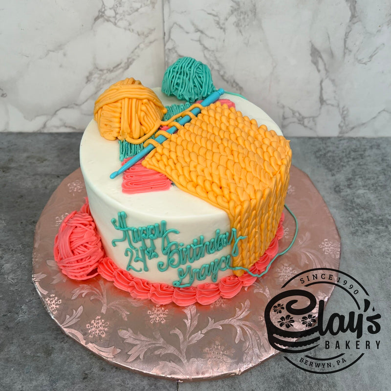 Crochet Cake (crochet hook may vary in color)