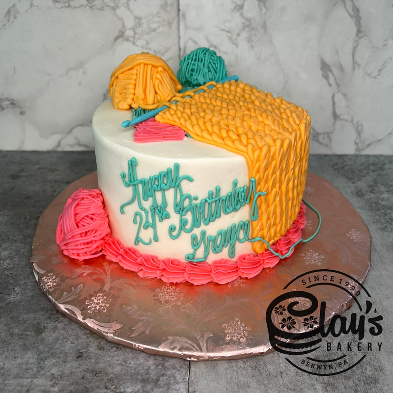 Crochet Cake (crochet hook may vary in color)