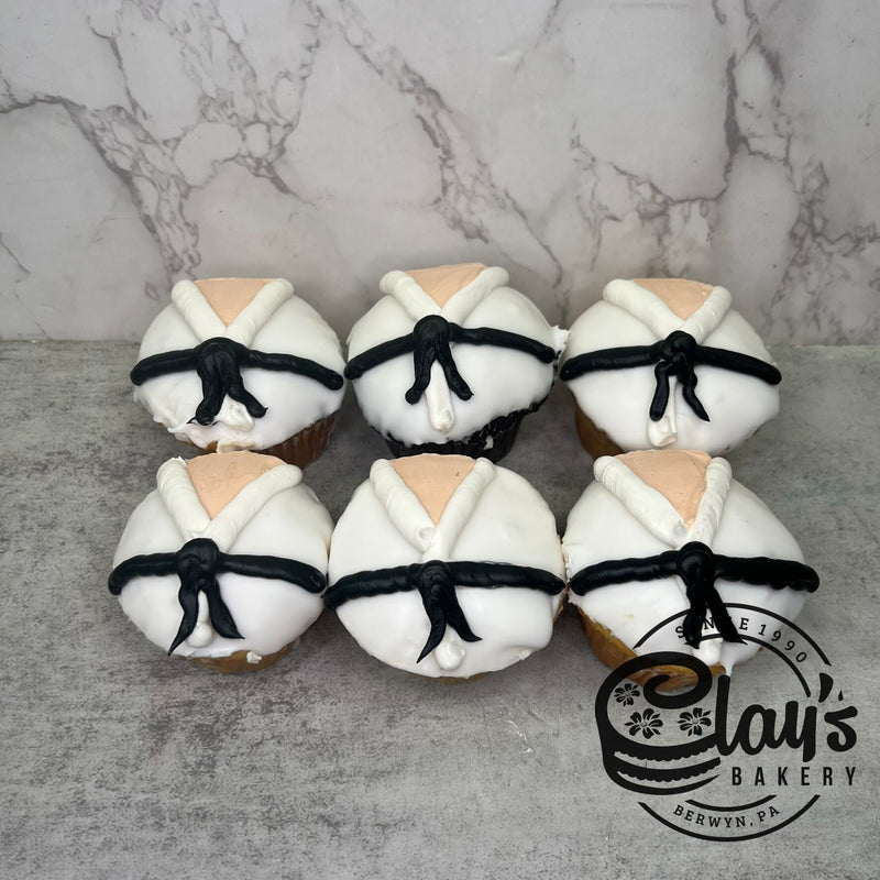 Karate Dipped Cupcakes