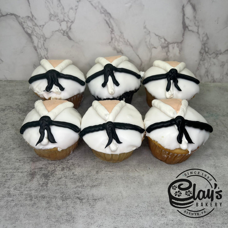 Dipped Karate Cupcakes
