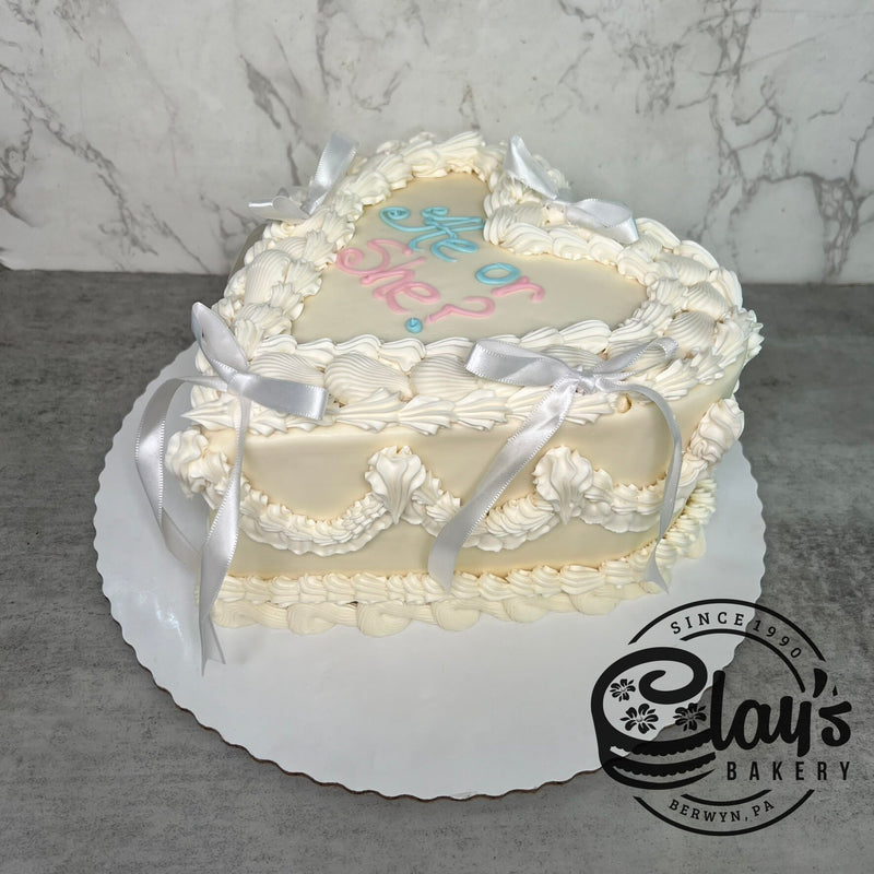 He or She? (Heart Shaped Cake)
