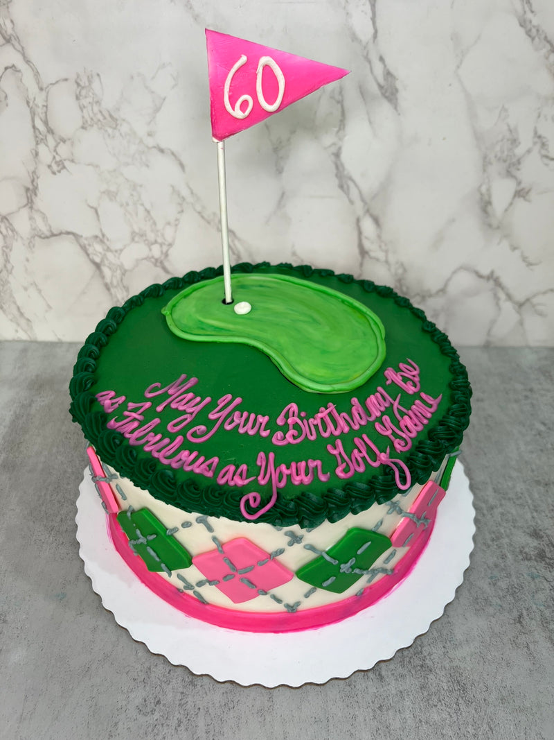 Pink Golf Argyle (Customizable)