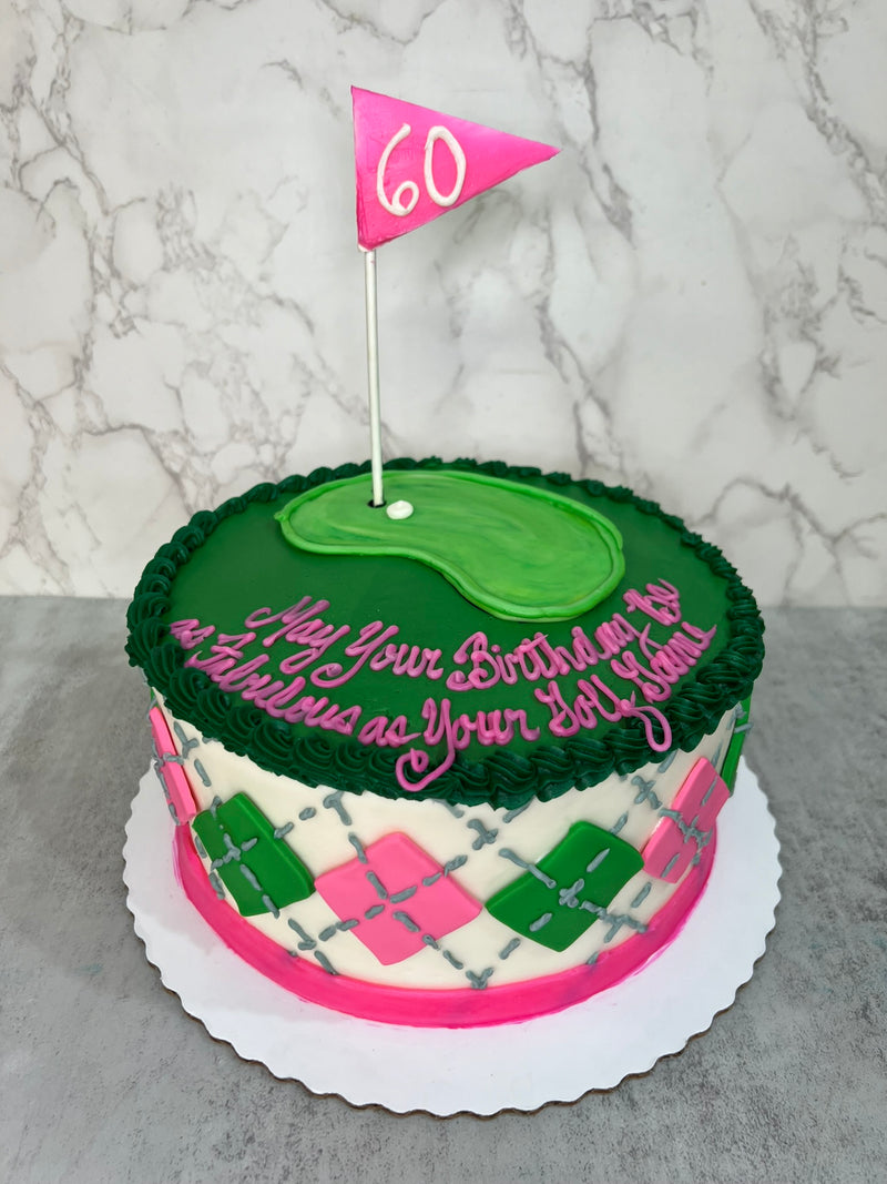 Pink Golf Argyle (Customizable)