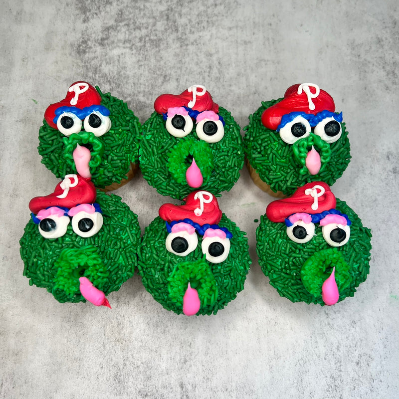 Phillie Phanatic Cupcakes