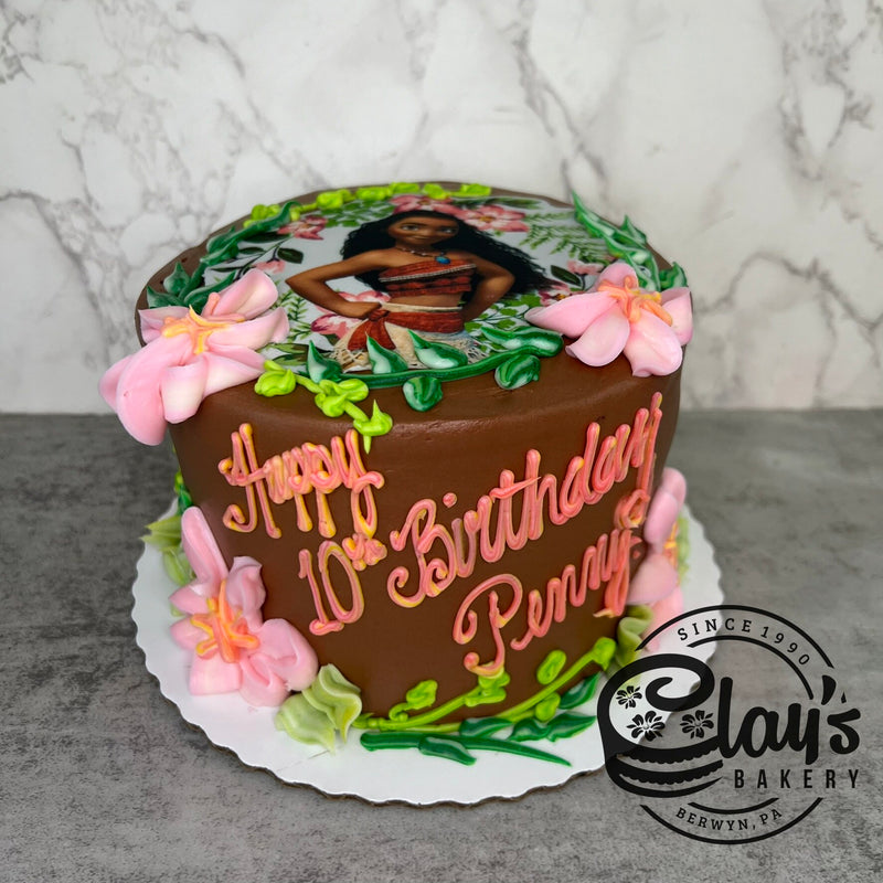 Moana Image with Flowers