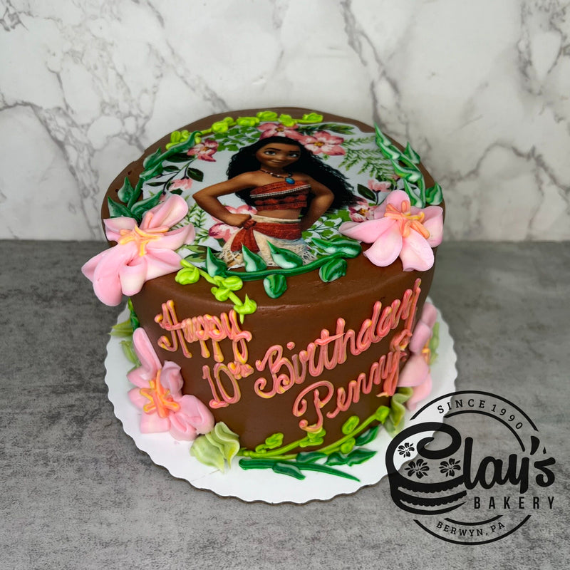 Moana Image with Flowers