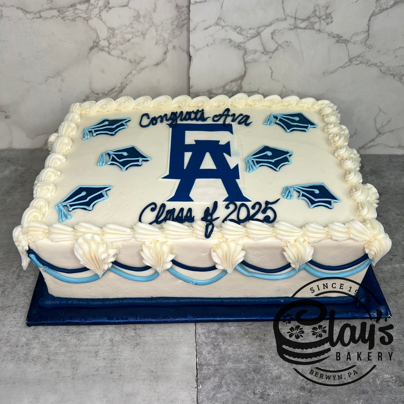Classic Graduation with Buttercream Caps