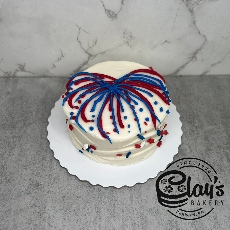 4" Lunchbox Bento Cake (4th of July)