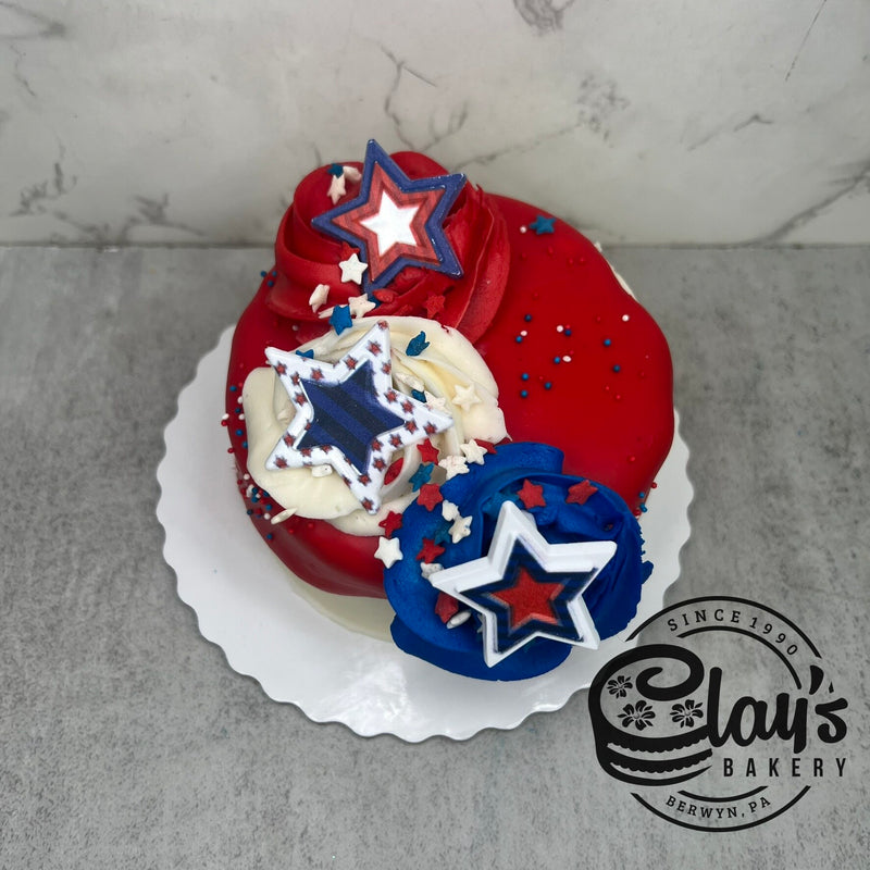 4" Lunchbox Bento Cake (4th of July)