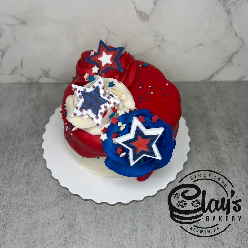 4" Lunchbox Bento Cake (4th of July)