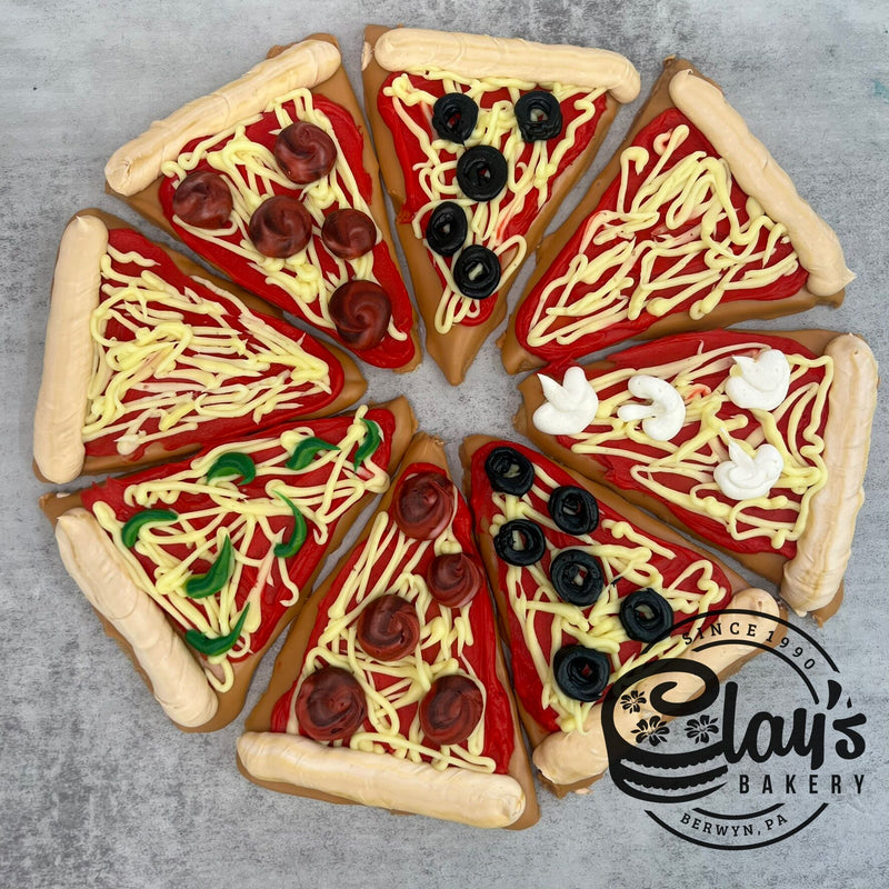 Slice of Pizza Cookies (Buttercream)