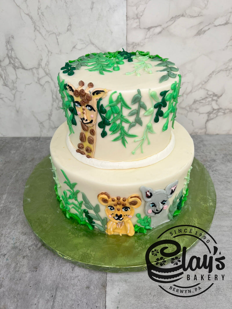 Cutesy Jungle Animals - Two Tier