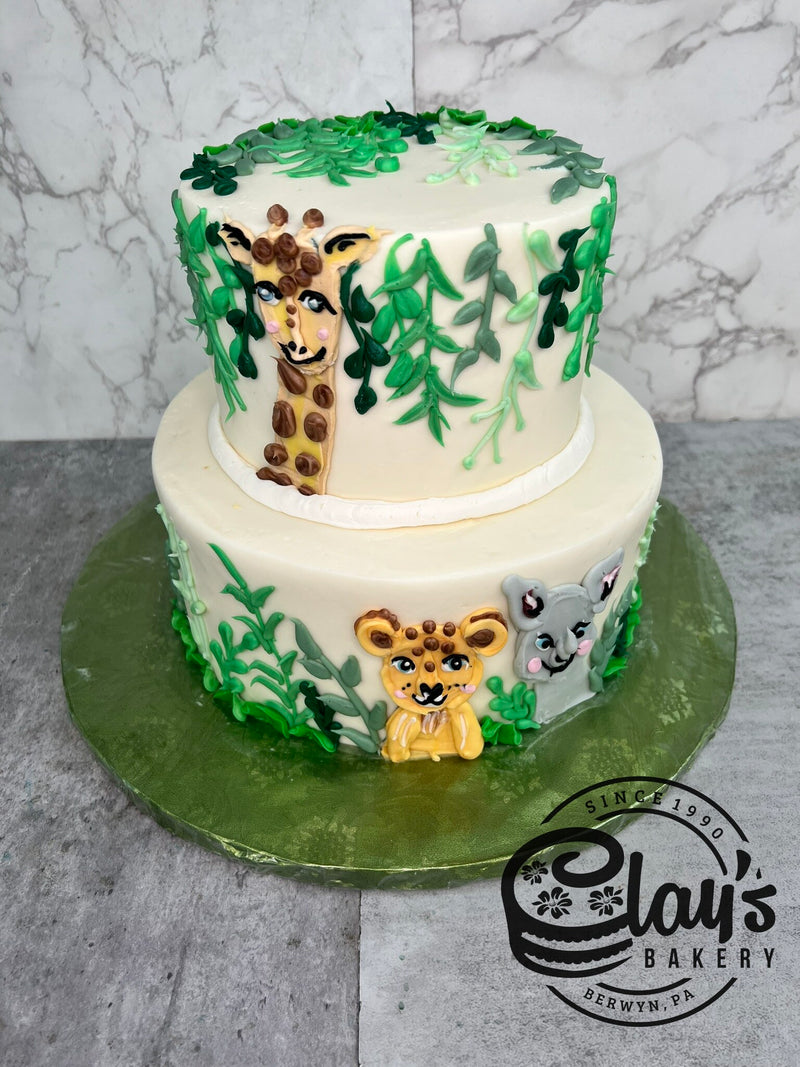 Cutesy Jungle Animals - Two Tier