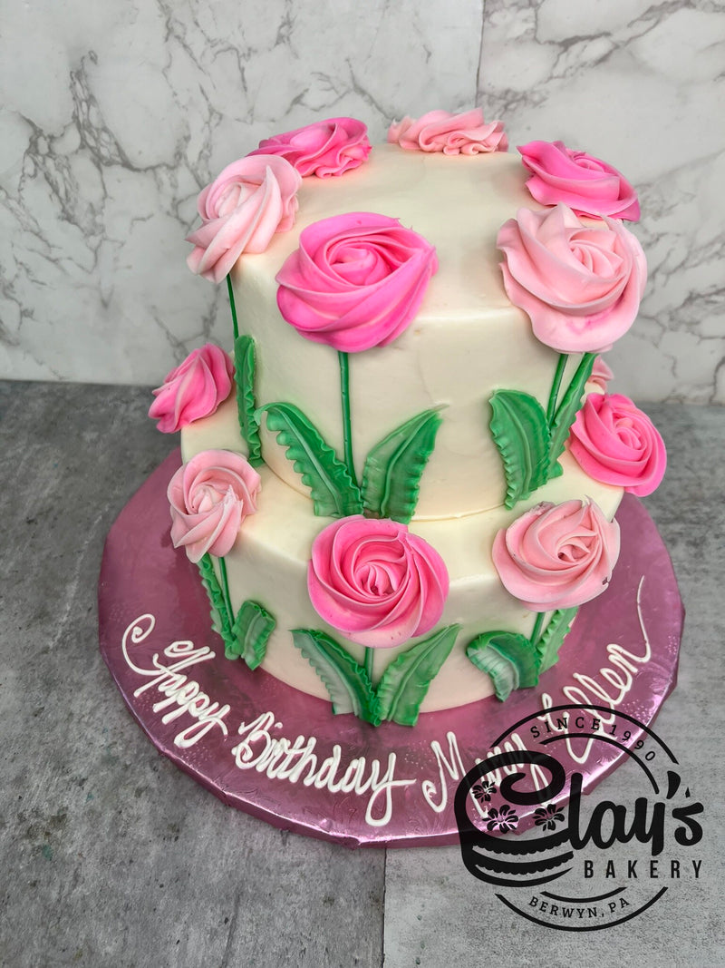 Rosettes Around the Edge - Two Tier