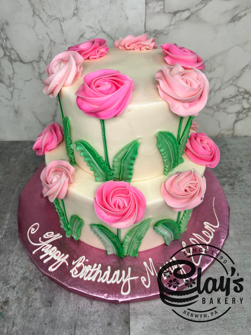 Rosettes Around the Edge - Two Tier