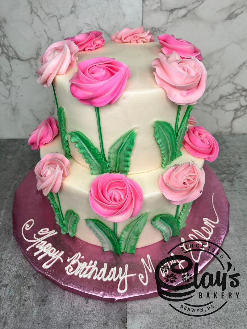 Rosettes Around the Edge - Two Tier